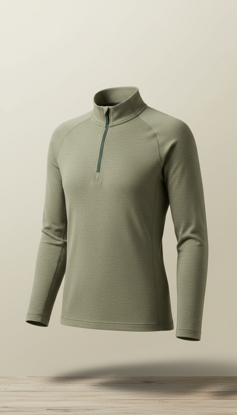 Merino Wool Base Layer Top for Everyday Wear