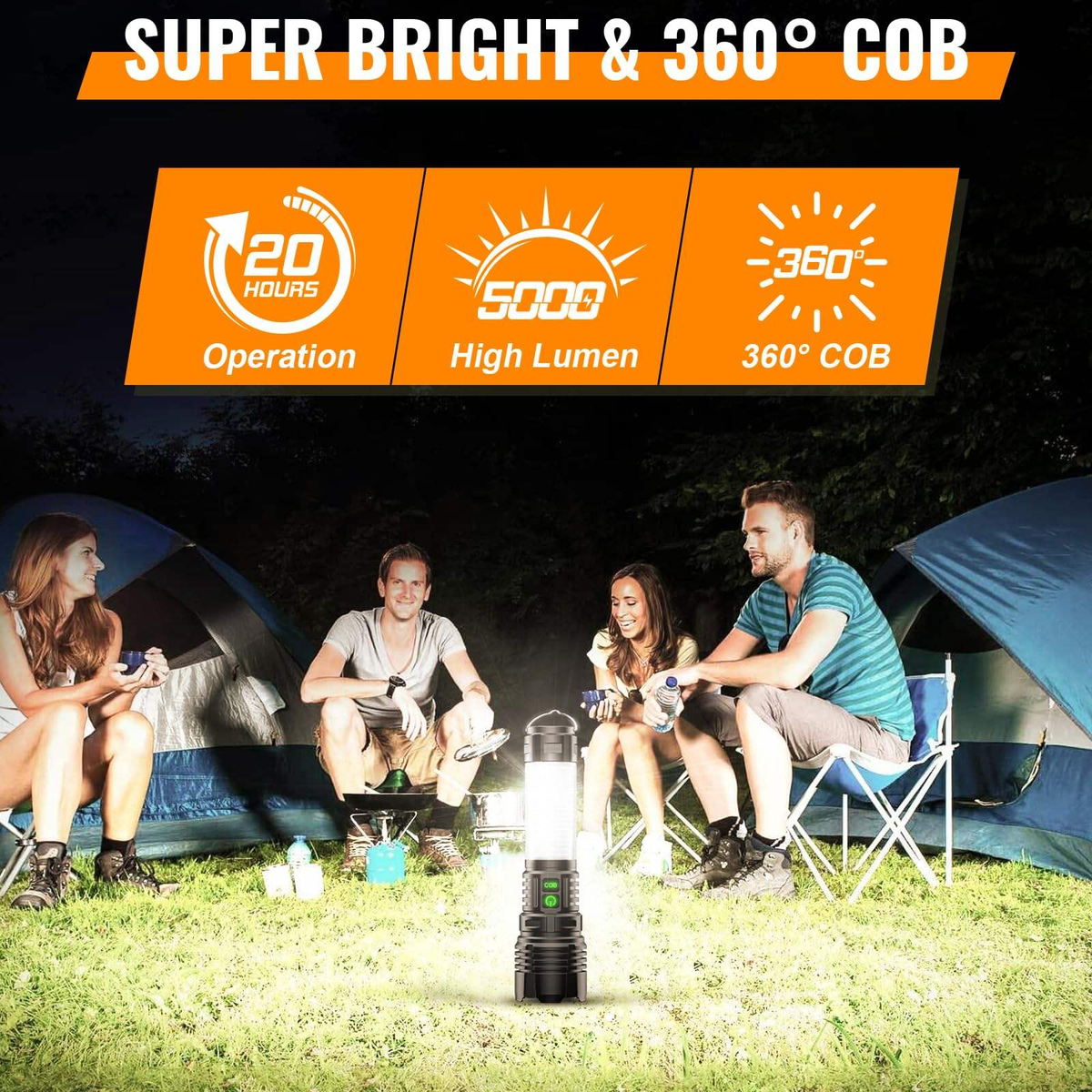 Powerlite 3 in 1 Rechargeable Flashlight