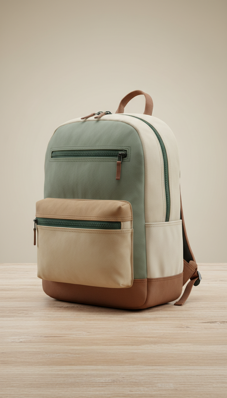 Compact Urban Backpack with Modular Pockets